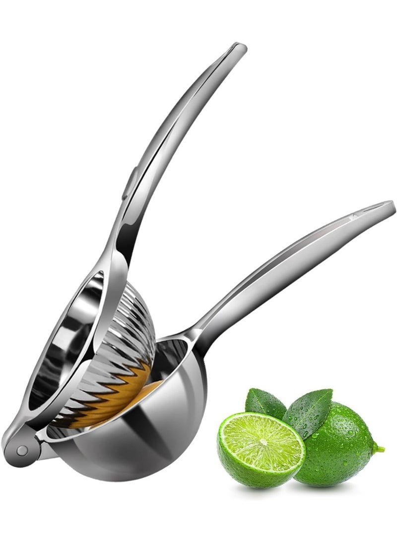 CLENEA Lemon Squeezer, Heavy Duty Lemon Juicer, Stainless Steel Lime Squeezer, Manual Citrus Press, Orange Juicer Handheld, Hand Press Fruit Juicer, Exprimidor De Limones - Image 1
